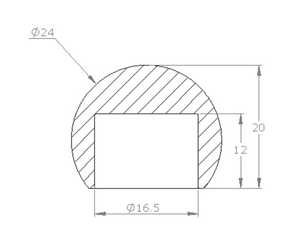 16' Ball Trmmed Plug