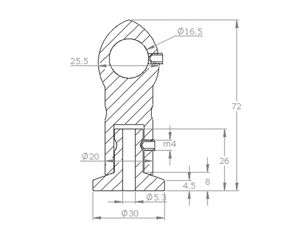 16' Curtain Hanger - Single