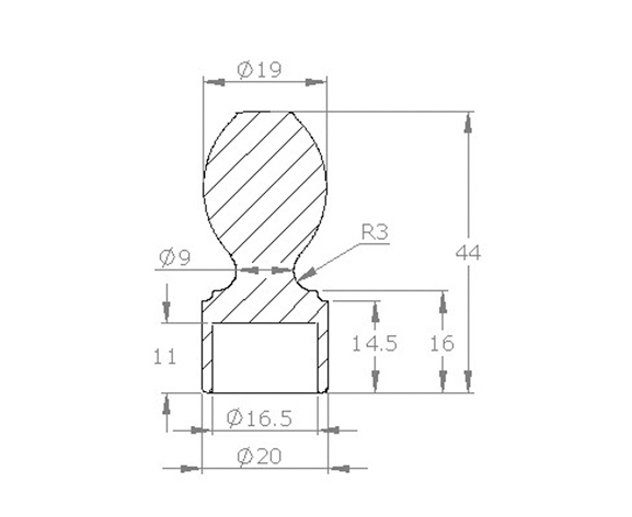 16' Oval Trimmed Plug