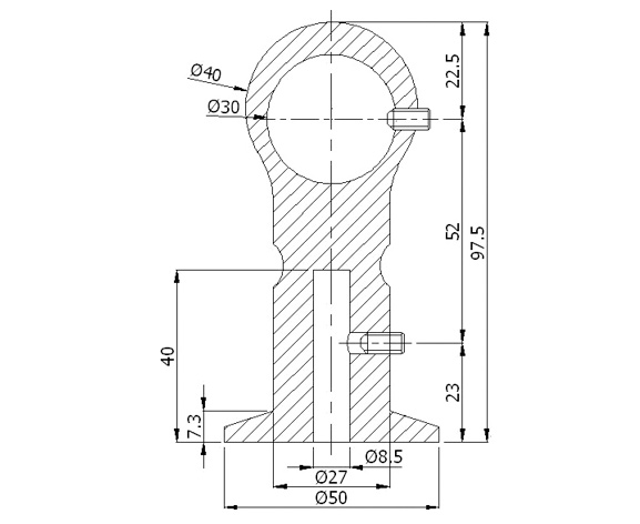 30' Curtain Hanger - Single