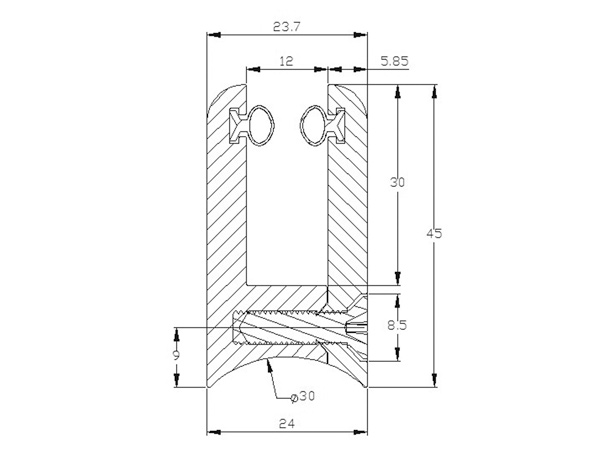 40'glass Fasteners For Pillar