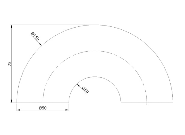 50' 1/2 Bend