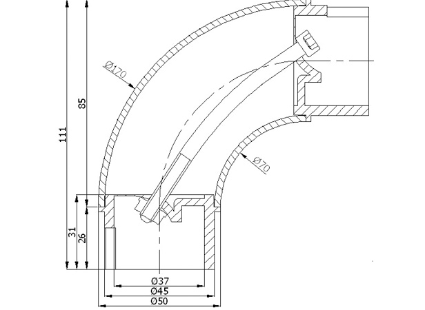 50' 1/4 Hollow Bend