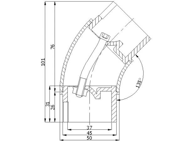 50' 1/8 Hollow Bend