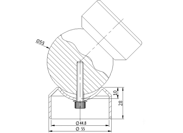 50' Ball Bend COLLAR