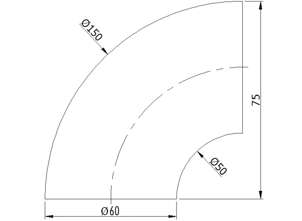 60' 1/4 Bend 