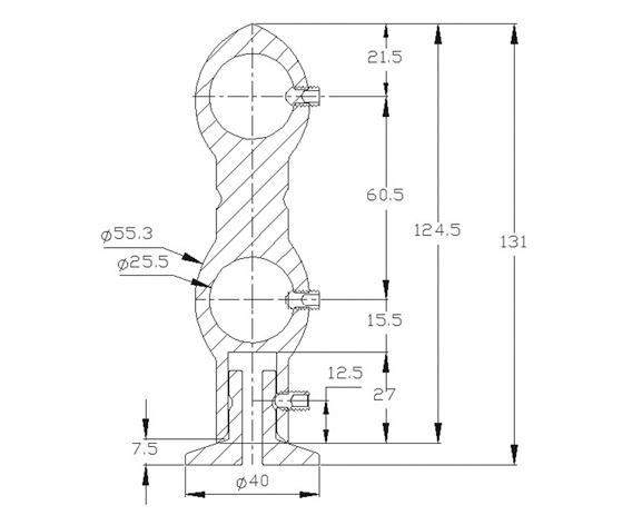 30' Curtain Hanger - Double