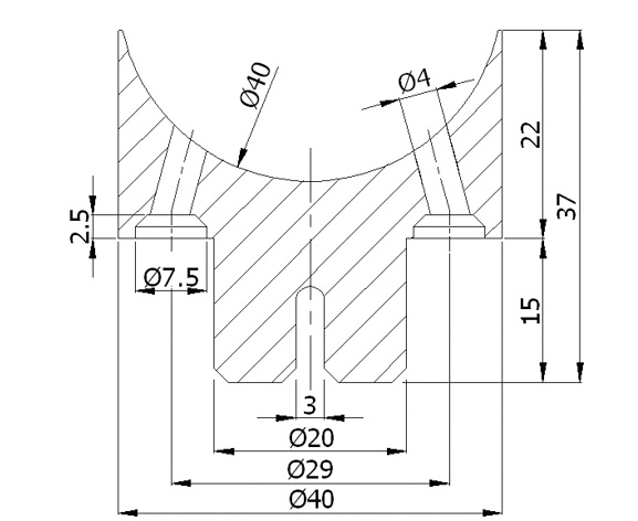 40' Pillar Interconnection (40*40)