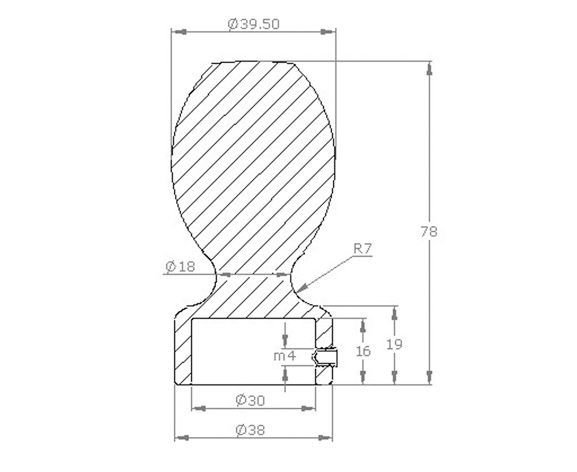 30' Oval Trimmed Plug