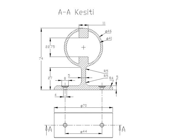 40 Strut Wall Connection