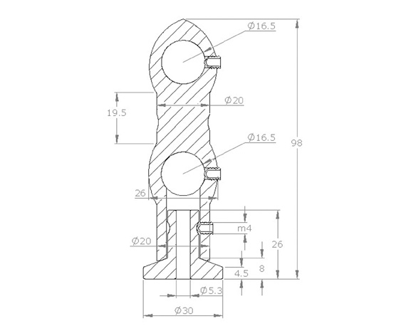 16' Curtain Hanger Double