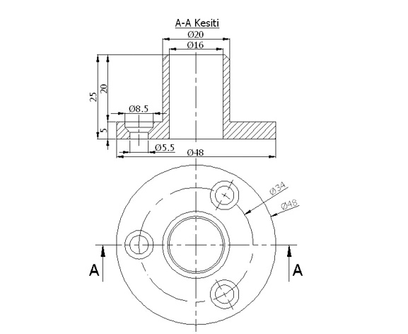 16' Pipe Rosette Screwed