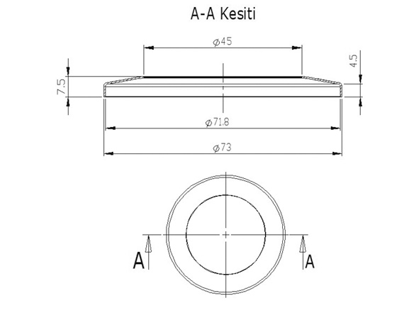 40' Pipe Rosette Cover Interlaced - Screwed