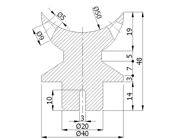 40' Pillar Pipe Interconnection Decorative