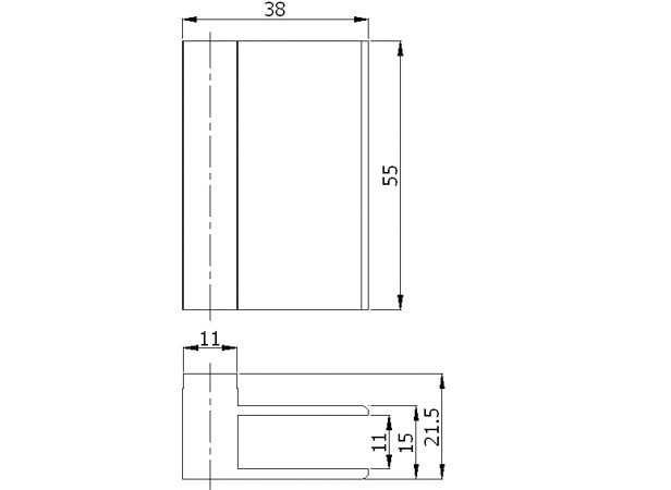 Single Glass Fastener